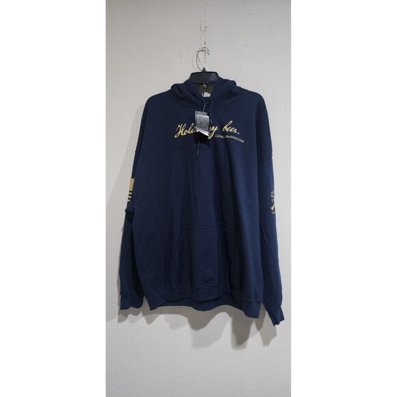 NWT Grunt Style Hold My Beer - George Washington Hoodie Mens Navy Blue 2XL - Picture 1 of 11